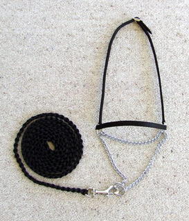 Show halter  - Plain - Silver fittings
